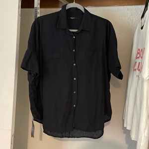 Madewell eyelet button down
